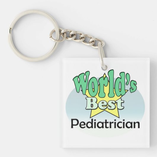 World's best Pediatrician キーホルダー (正面)