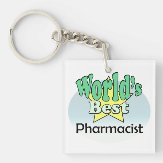 World's best Pharmacist キーホルダー (正面)