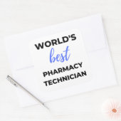 World's Best Pharmacy Technician 2 スクエアシール (封筒)