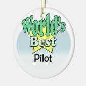 World's best Pilot セラミックオーナメント (左)
