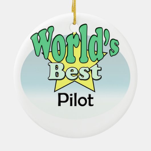 World's best Pilot セラミックオーナメント (裏面)