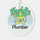 World's best Plumber セラミックオーナメント (左)