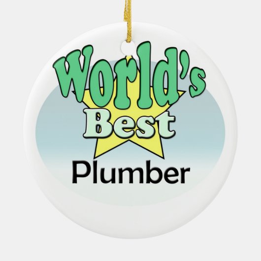 World's best Plumber セラミックオーナメント (裏面)