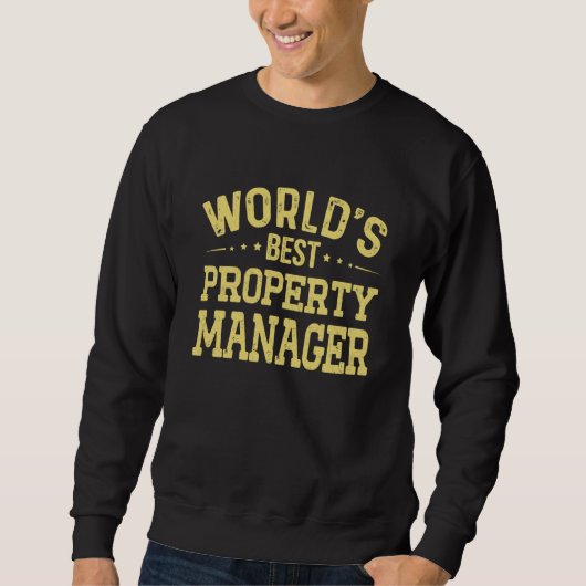 World's Best Property Manager Job Title Property M スウェットシャツ (正面)