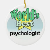World's best Psychologist セラミックオーナメント (正面)