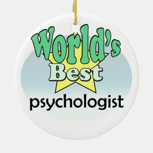 World's best Psychologist セラミックオーナメント (裏面)