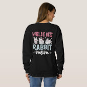 World's Best Rabbit Mom Bunny Lover Sweatshirt スウェットシャツ (裏面フル)