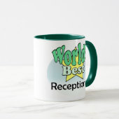 World's Best Receptionist マグカップ (正面右)