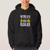 World's Best Rigger Job Title Profession Rigger パーカ (正面)