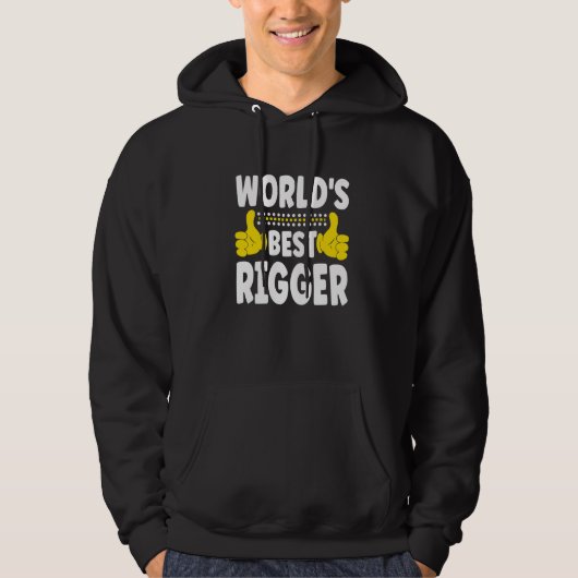 World's Best Rigger Job Title Profession Rigger パーカ (正面)