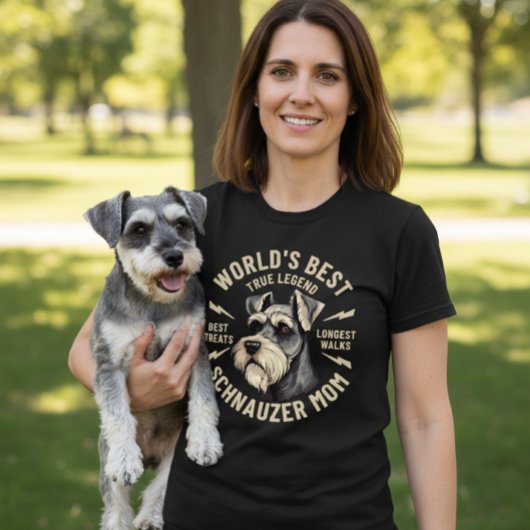 World's Best Schnauzer Mom True Legend Tシャツ
