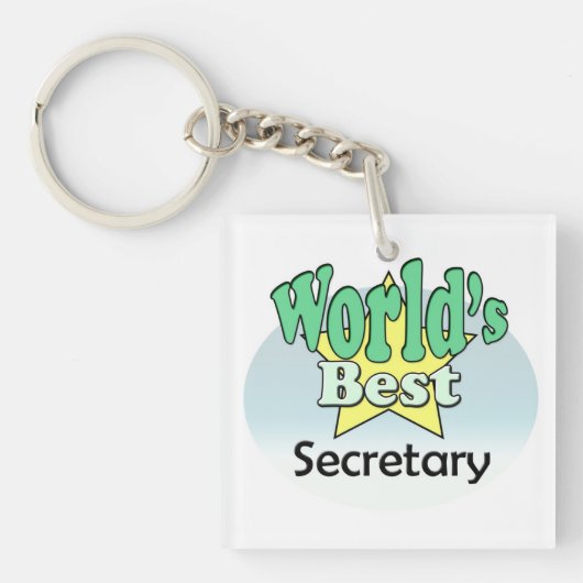 World's best Secretary キーホルダー (正面)