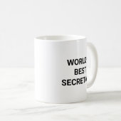 Worlds Best Secretary Funny Career Coworker Gift コーヒーマグカップ (正面右)