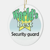 World's best Security Guard セラミックオーナメント (左)
