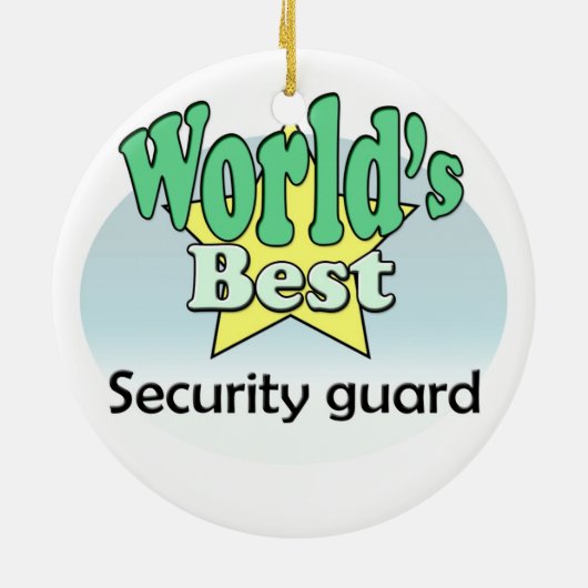 World's best Security Guard セラミックオーナメント (裏面)