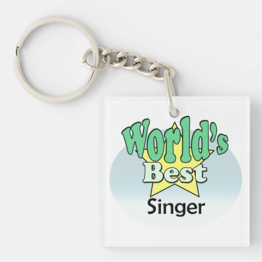 World's best Singer キーホルダー (正面)
