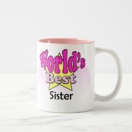 World's Best Sister ツートーンマグカップ