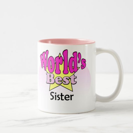 World's Best Sister ツートーンマグカップ (右)