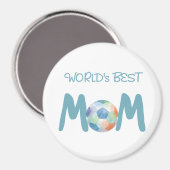 World's Best Soccer Mom Mother's Day Gift マグネット (正面/裏面)