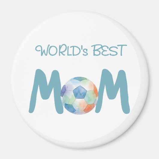 World's Best Soccer Mom Mother's Day Gift マグネット (正面)
