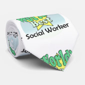 World's best Social Worker ネクタイ (ロール)