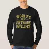 World's Best Software Developer Job Title Software Tシャツ (正面)