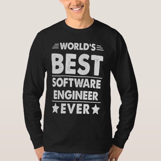World's Best Software Engineer Ever Tシャツ (正面)