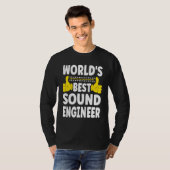 World's Best Sound Engineer   Job Title Sound Engi Tシャツ (正面フル)