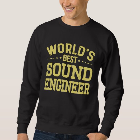 World's Best Sound Engineer Job Title  Sound Engin スウェットシャツ (正面)