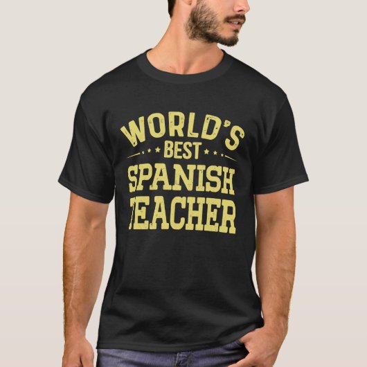 World's Best Spanish Teacher Job Title  Spanish Te Tシャツ (正面)