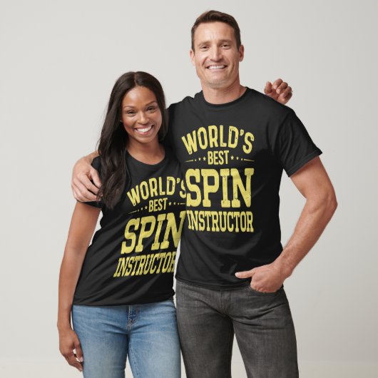 World's Best Spin Instructor Job Title Spin Instr Tシャツ (ユニセックス)