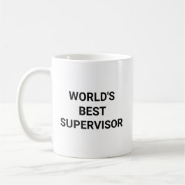 Worlds Best Supervisor Funny Career Coworker Gift コーヒーマグカップ