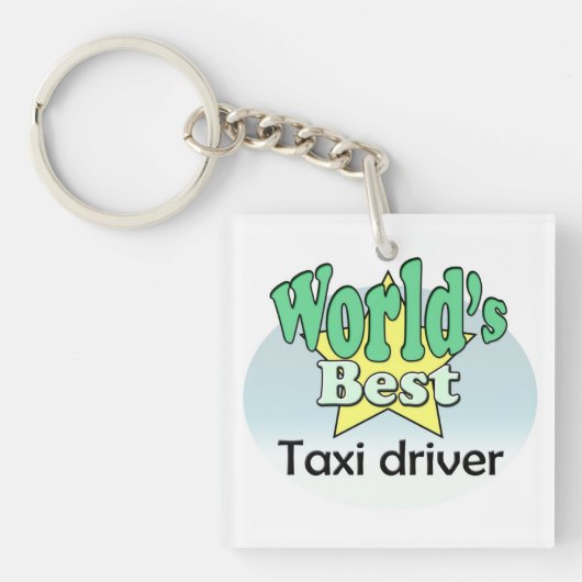 World's best Taxi Driver キーホルダー (正面)