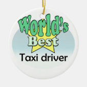 World's best Taxi driver セラミックオーナメント (正面)