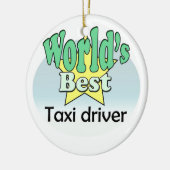 World's best Taxi driver セラミックオーナメント (左)