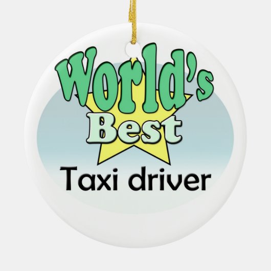 World's best Taxi driver セラミックオーナメント (裏面)