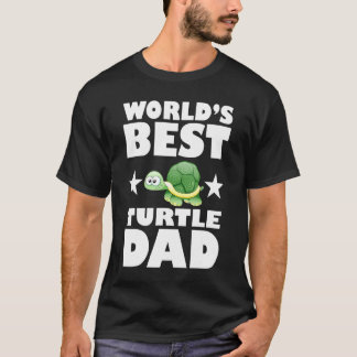 Worlds Best Turtle Dad Owner Lover Gift Tシャツ