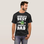 Worlds Best Turtle Dad Owner Lover Gift Tシャツ (正面フル)