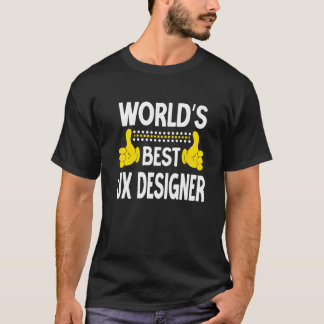 World's Best UX Designer Job Title Profession UX D Tシャツ