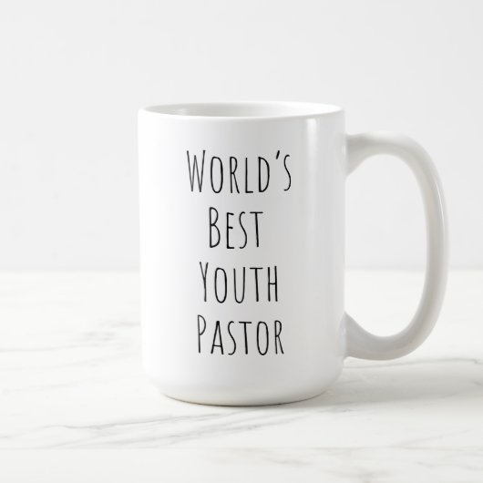 World's Best Youth Pastor コーヒーマグカップ (右)