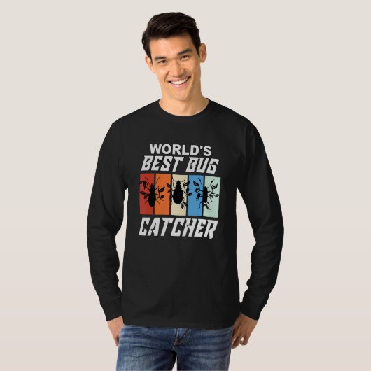 World's Bug 最高の Catcher Bug Hunter Bug Tシャツ (正面フル)