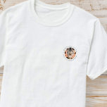 World's Cat最高のパパエレガントシンプルカスタム写真 Tシャツ<br><div class="desc">セリフシンプルデザインで構成され、クラシックタイポグラフィを追加したカスタム。</div>