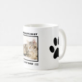 World's Cat最高のパパカスタム写真パーソナライズされた コーヒーマグカップ (正面右)