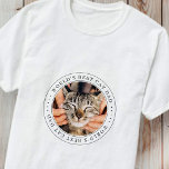 World's Cat最高のパパクラシックシンプル写真 Tシャツ<br><div class="desc">セリフシンプルデザインで構成され、クラシックタイポグラフィを追加したカスタム。</div>