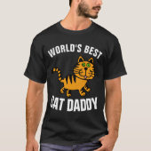 WORLD'S CAT (最高のパパ)DADDY Tシャツ (正面)