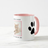 World's Cat 最高の Momのカスタム写真パーソナライズされた マグカップ (正面右)