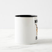 WORLD'S CAT MOM最高の COFFEE mugs ツートーンマグカップ (中央)