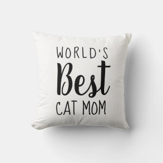 World's Cat Mom -最高のカスタマイズ可能 クッション