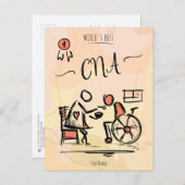 World's CNA -最高の認定ナースアシスタントギフト ポストカード (正面/裏面)