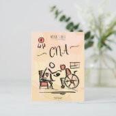 World's CNA -最高の認定ナースアシスタントギフト ポストカード (スタンド正面)